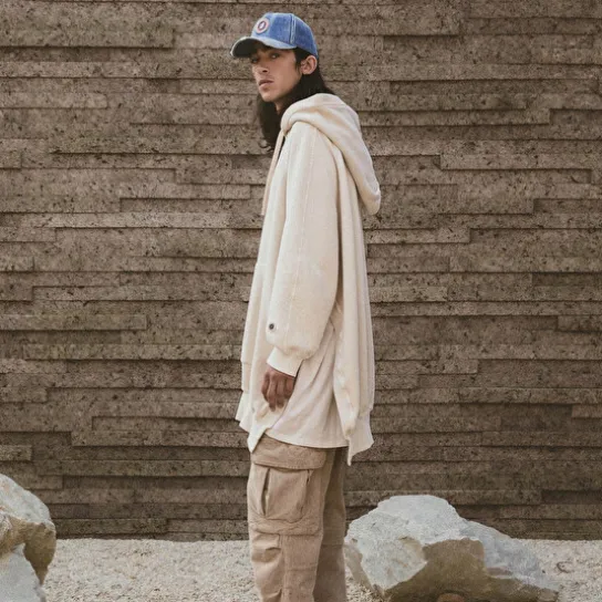 CORDUROY CARGO WHITE PEPPER