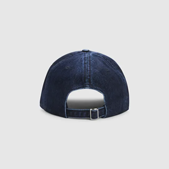 DENIM USED CAP DARK BLUE