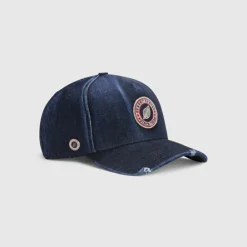 DENIM USED CAP DARK BLUE