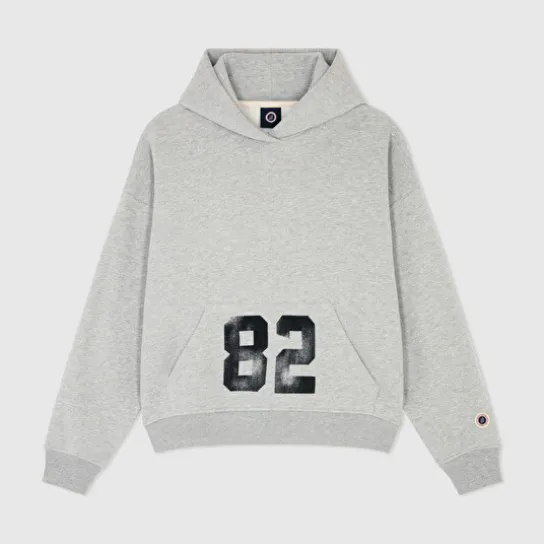 82 HOODIE GREY MARL