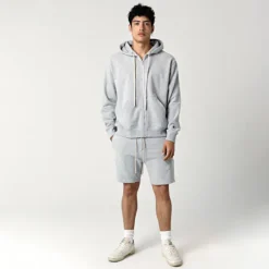 ICONIC ZIP UP GREY MARL