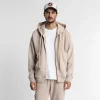 ICONIC ZIP UP WHITE PEPPER