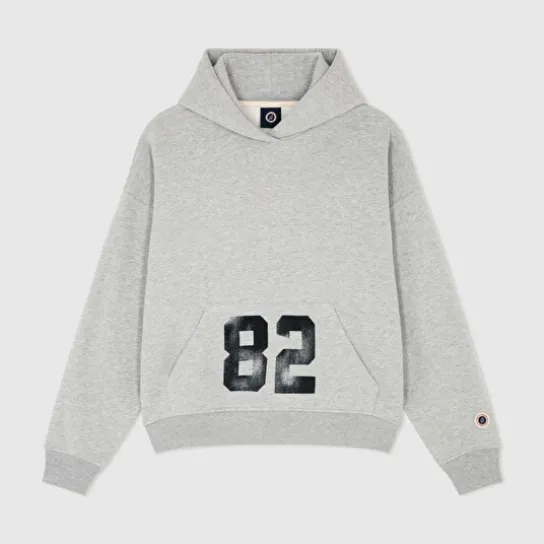KID 82 HOODIE GREY MARL