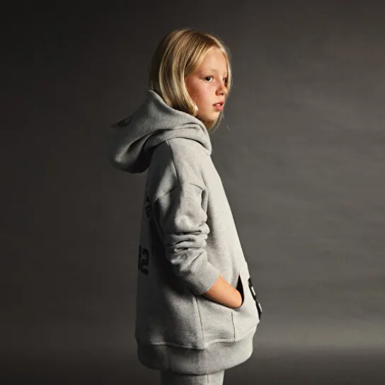 KID 82 HOODIE GREY MARL