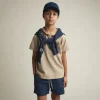 KID FADED POLO WHITE PEPPER