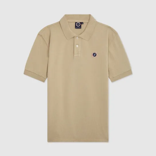 KID FADED POLO WHITE PEPPER