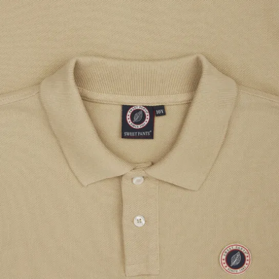 KID FADED POLO WHITE PEPPER