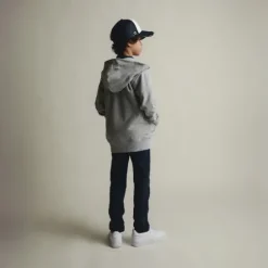 KID ICONIC ZIP GREY MARL
