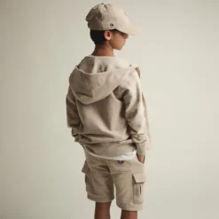 KID ICONIC ZIP WHITE PEPPER