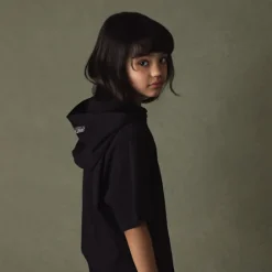 KID JERSEY HOOD BLACK