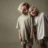 KID JERSEY HOOD LIGHT SAGE