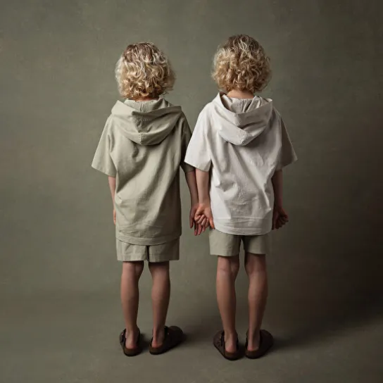 KID JERSEY SHORT CREAM