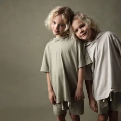 KID JERSEY SHORT LIGHT SAGE