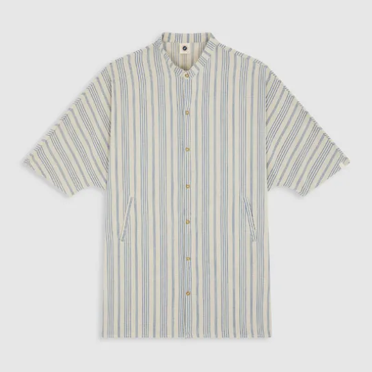LA TUNIQUE WHITE PEPPER BLUE