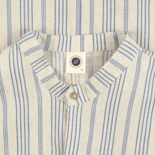 LA TUNIQUE WHITE PEPPER BLUE
