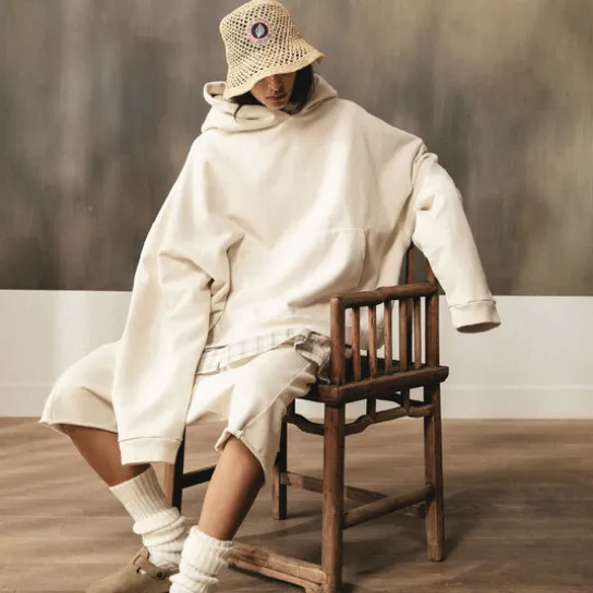 LE SHORT BAGGY CREAM