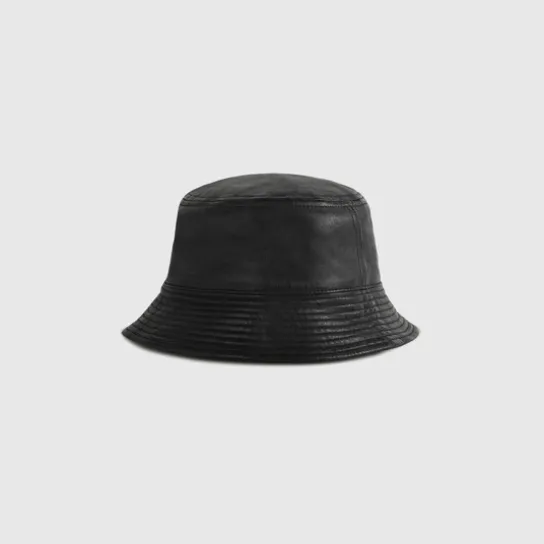 LEATHER BOB BLACK