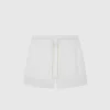 LINEN SHORT OFF WHITE