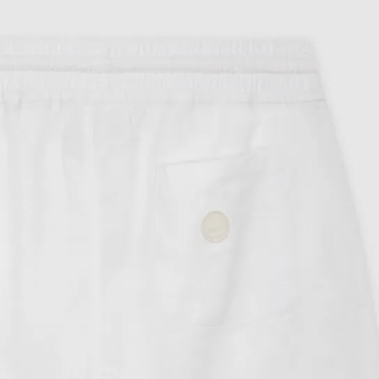 LINEN SHORT OFF WHITE