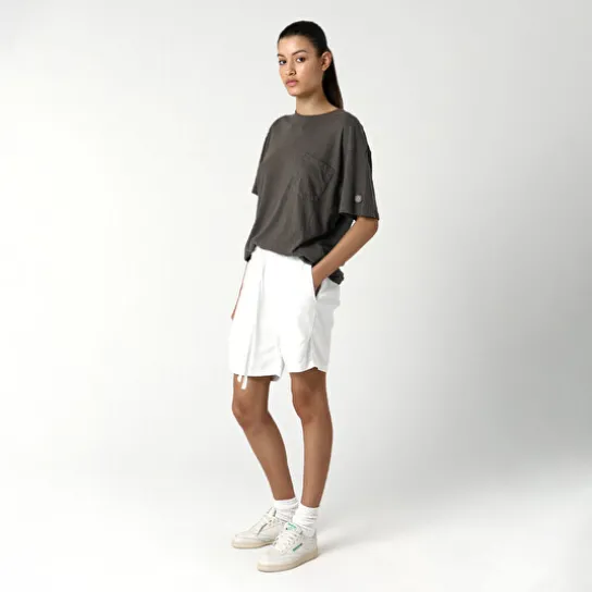 LINEN SHORT OFF WHITE