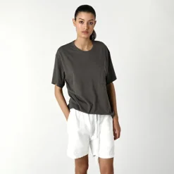 LINEN SHORT OFF WHITE
