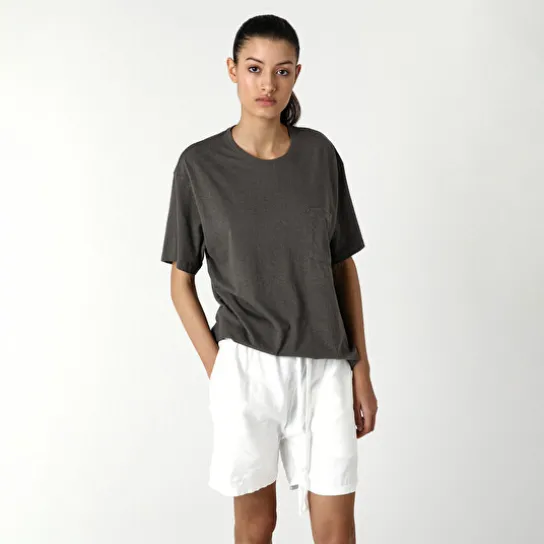 LINEN SHORT OFF WHITE