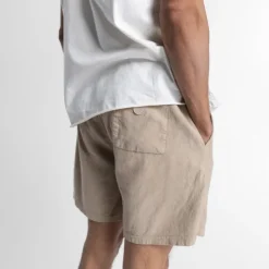 LINEN SHORT WHITE PEPPER