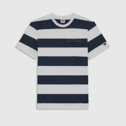 OG STRIPED TEE NIGHT WHITE