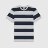 OG STRIPED TEE NIGHT WHITE