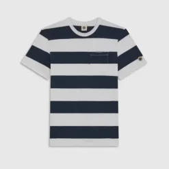 OG STRIPED TEE NIGHT WHITE