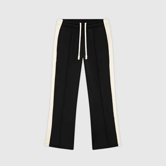 PIQUE FLARE BLACK