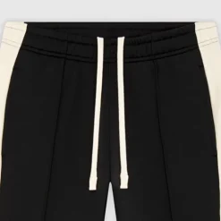 PIQUE FLARE BLACK