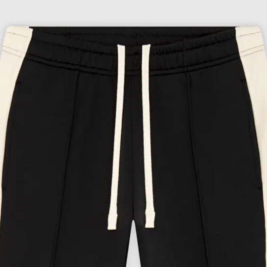 PIQUE FLARE BLACK