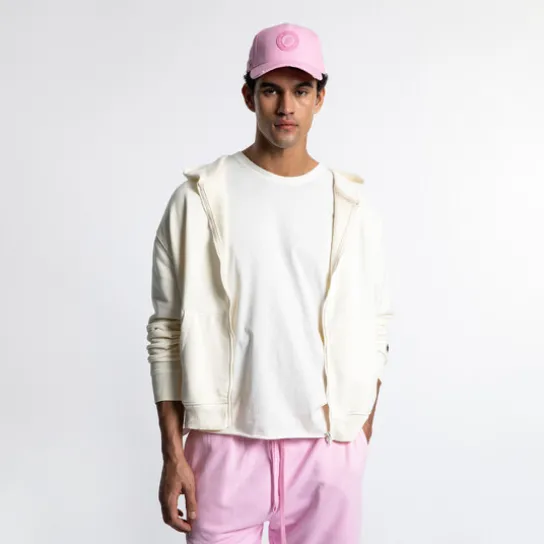 WASH ZIP UP OFF WHITE
